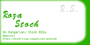 roza stoch business card